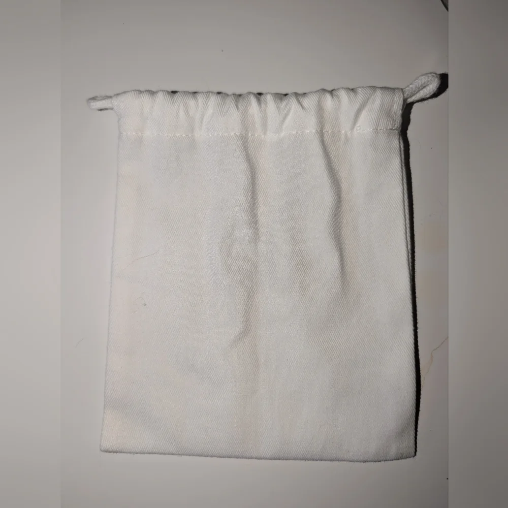 Dior White Drawstring Pouch
